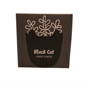 CAT LADY BOX SUBSCRIPTION BLACK CAT SMALL PLANTER.